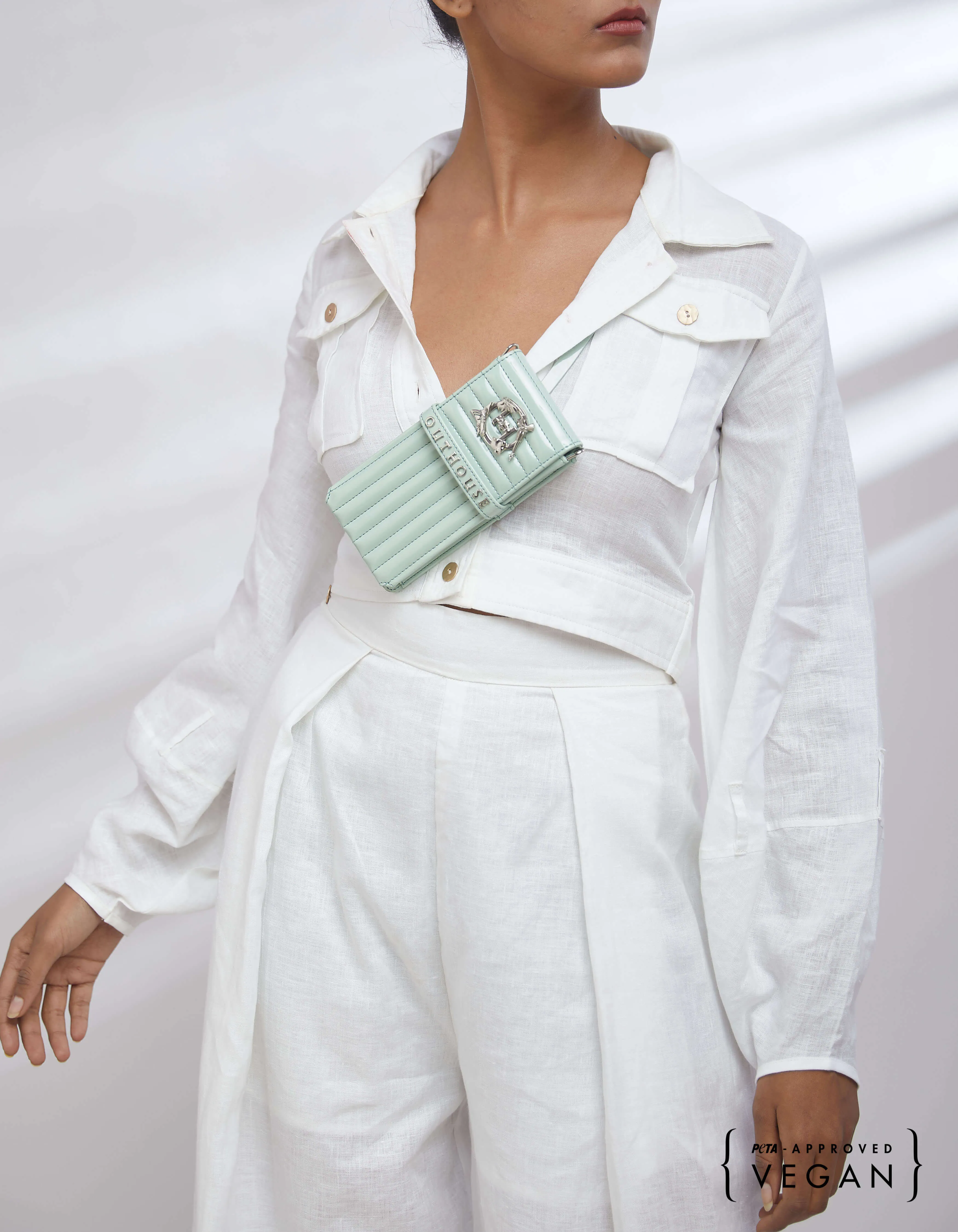 Outhouse   -   OH V Birdy The Oh V Birdy Phone Bag - Mint Green