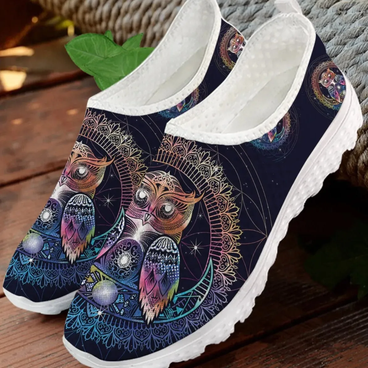 Owl Slip-On Shoes Comfortable