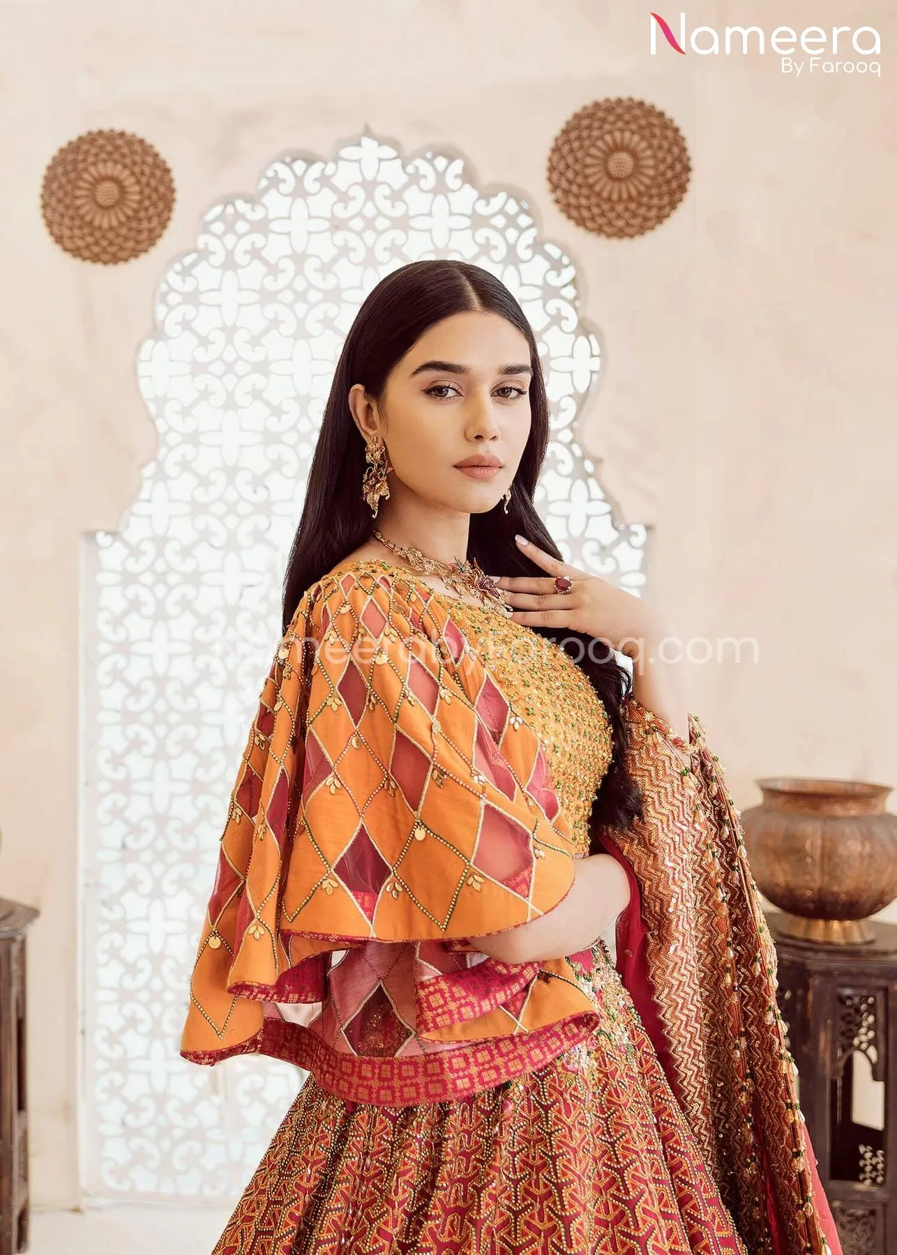 Pakistani Bridemaids Dresses Lehenga Choli Online #WN08