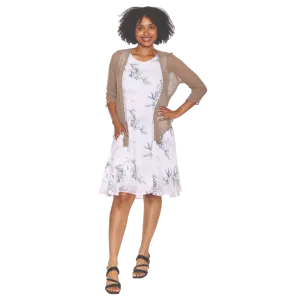 Papa Fashions White Linen Dress
