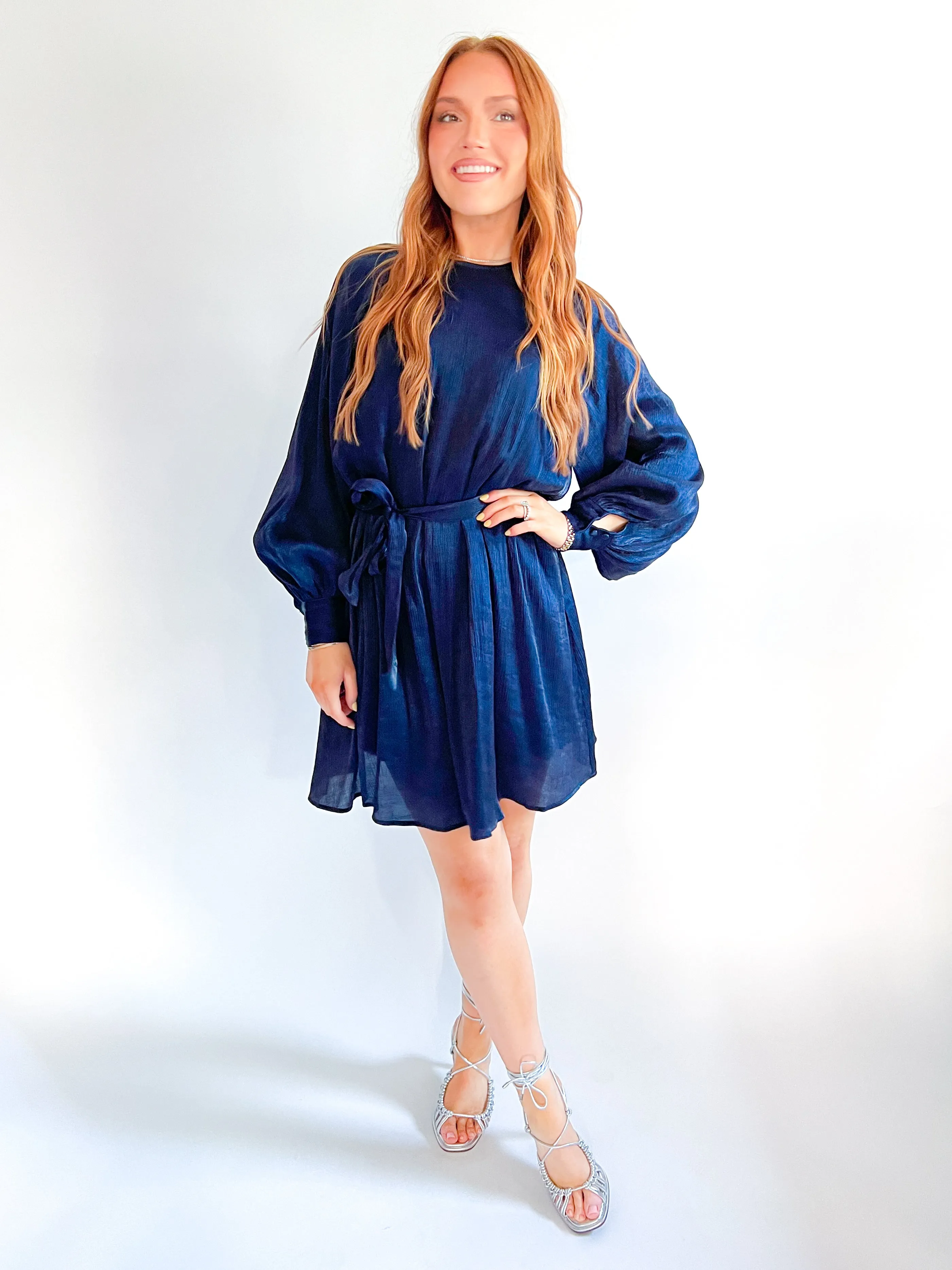 Parime High Neck Mini Dress