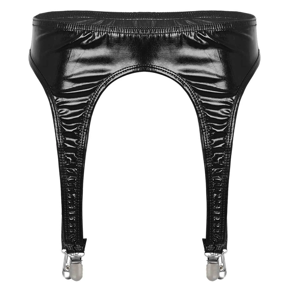 Patent Leather PU Leather Garter Belt