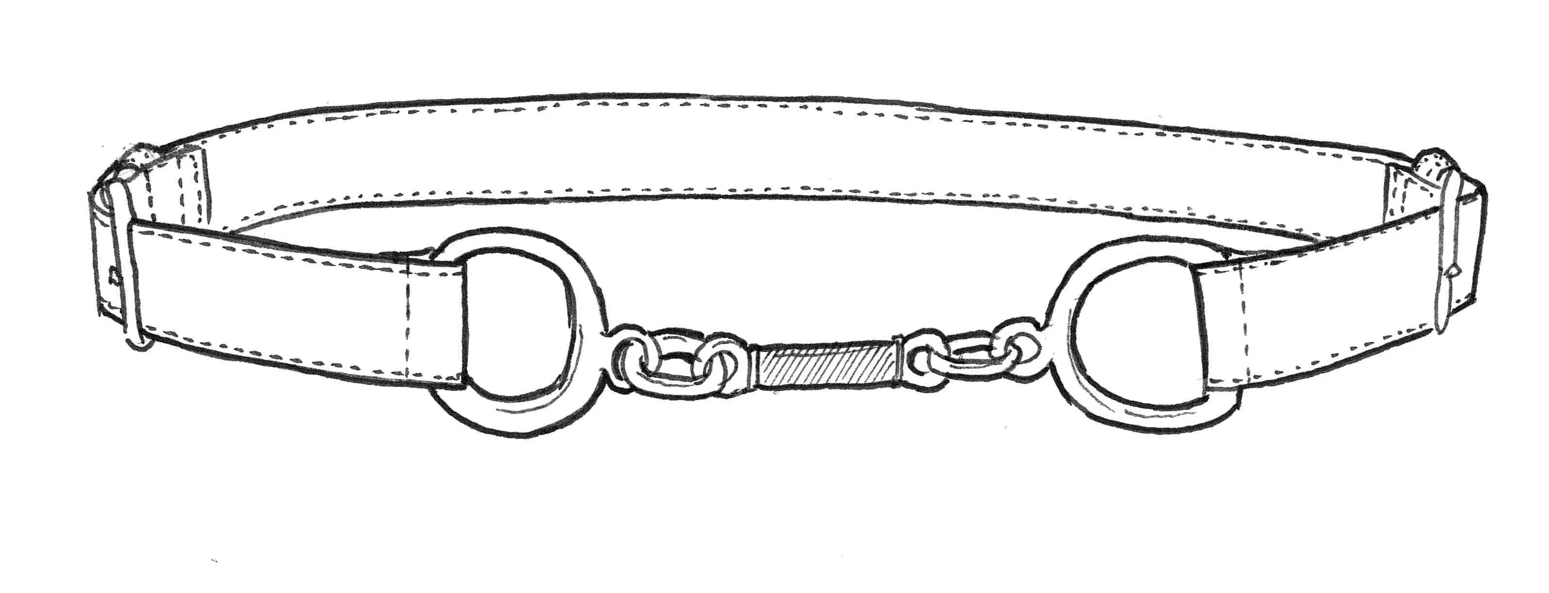 PAULA RYAN Metal Trimmed Leather Belt - Tan/Gold