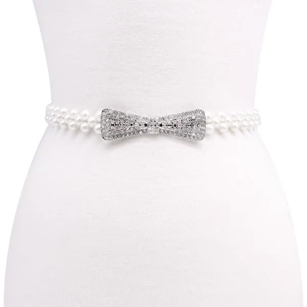 Pearl Fashion Belt-Elastic
