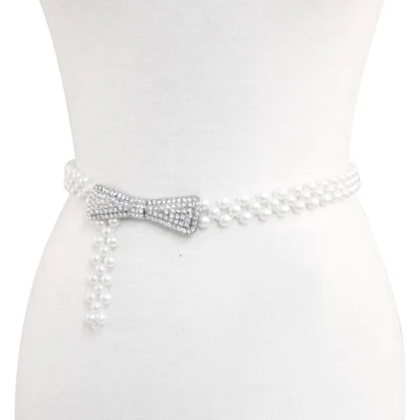 Pearl Fashion Belt-Elastic