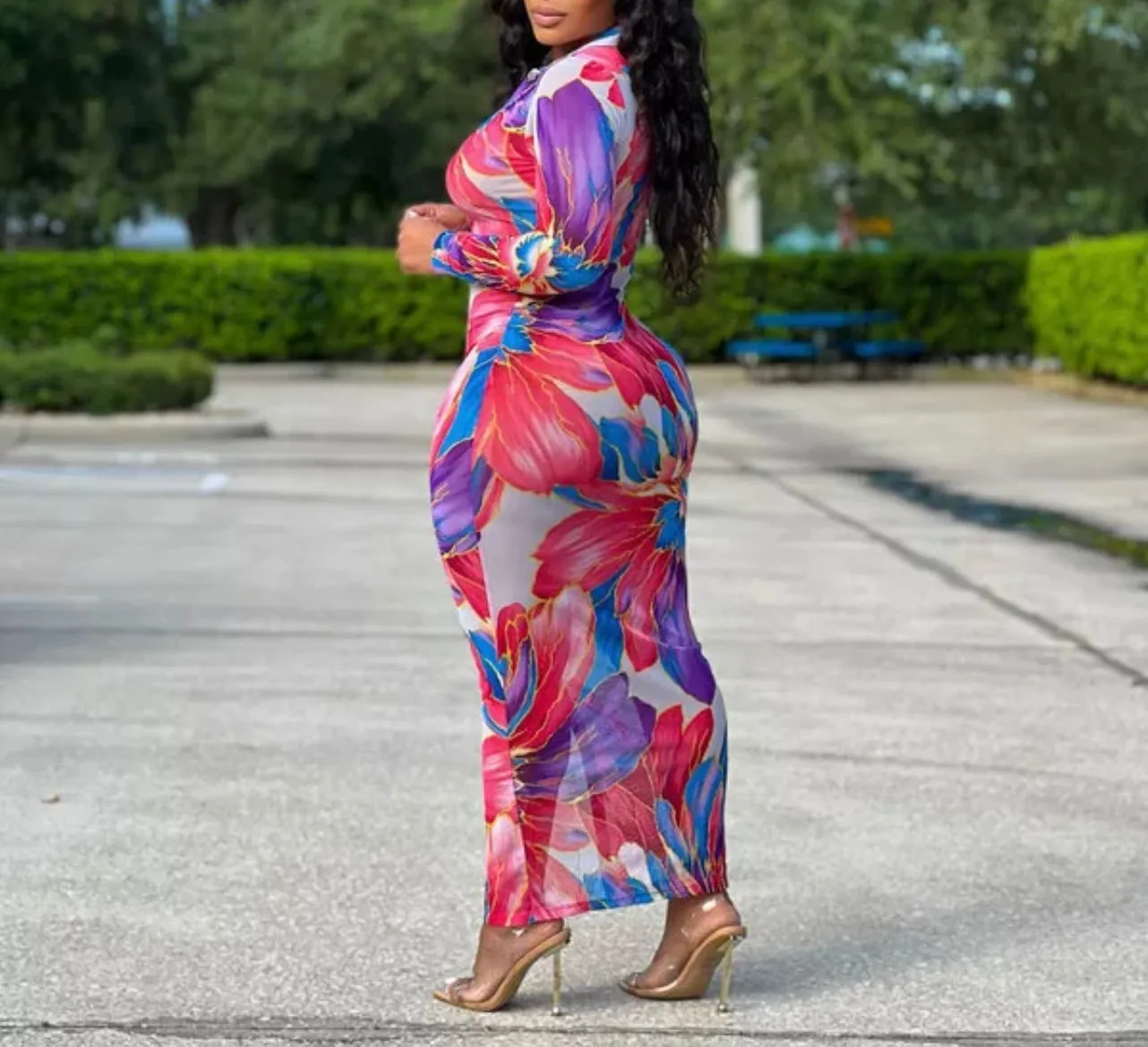 Penelope Floral Baddie Dress