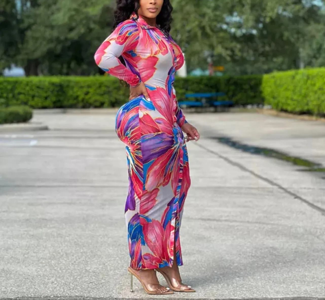 Penelope Floral Baddie Dress