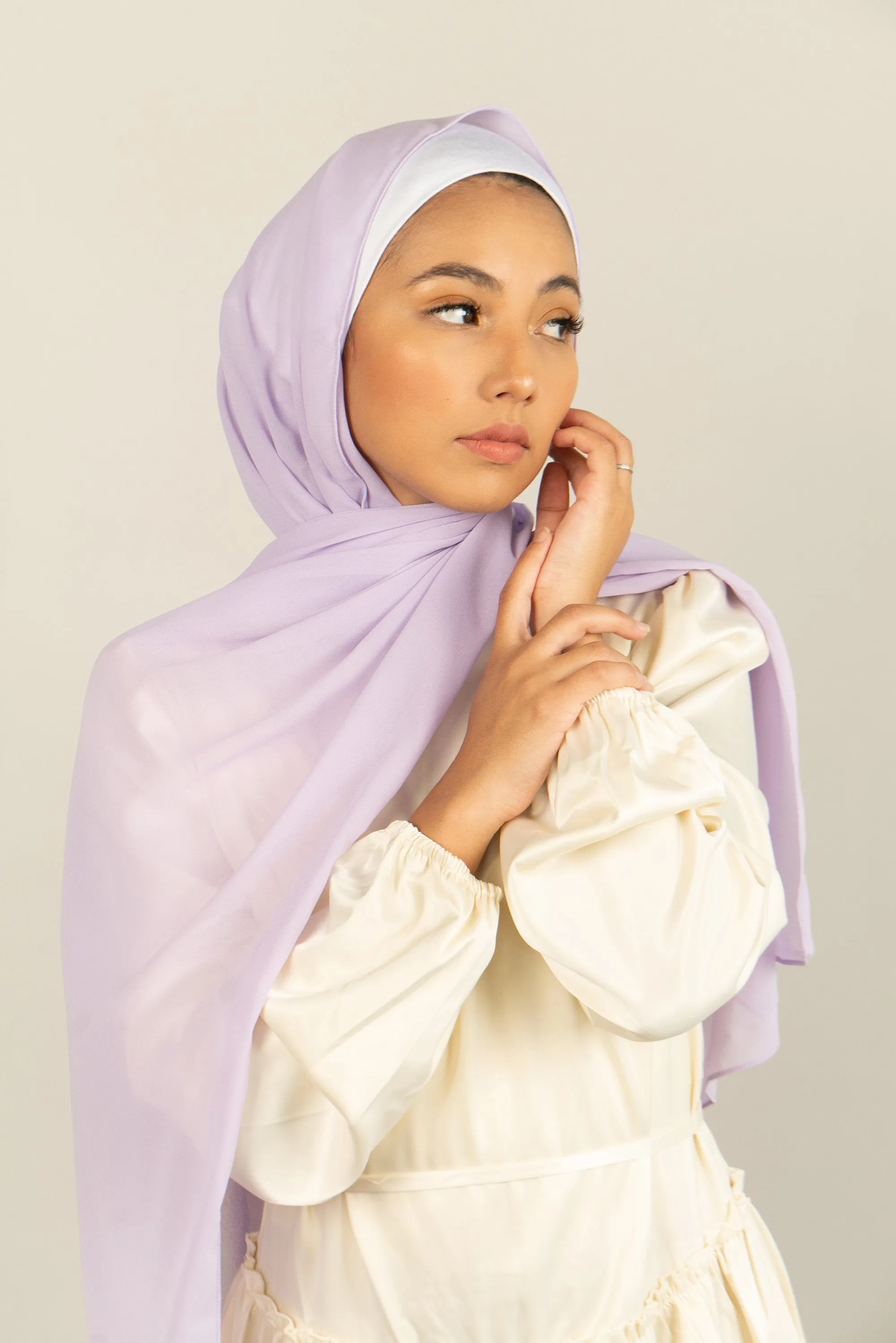 PERIWINKLE Georgette Chiffon Scarf