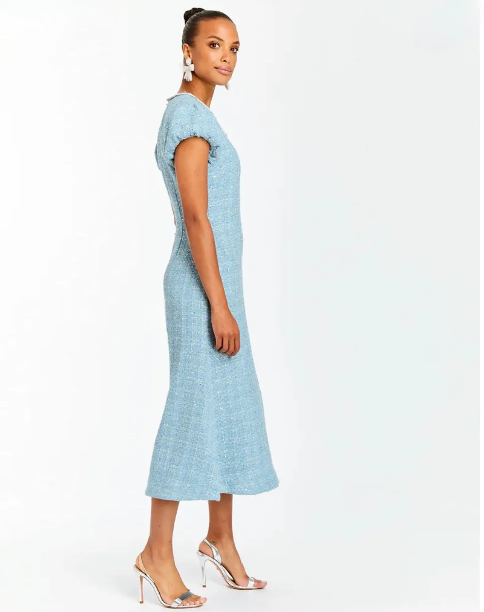 Perla Bow Midi Dress
