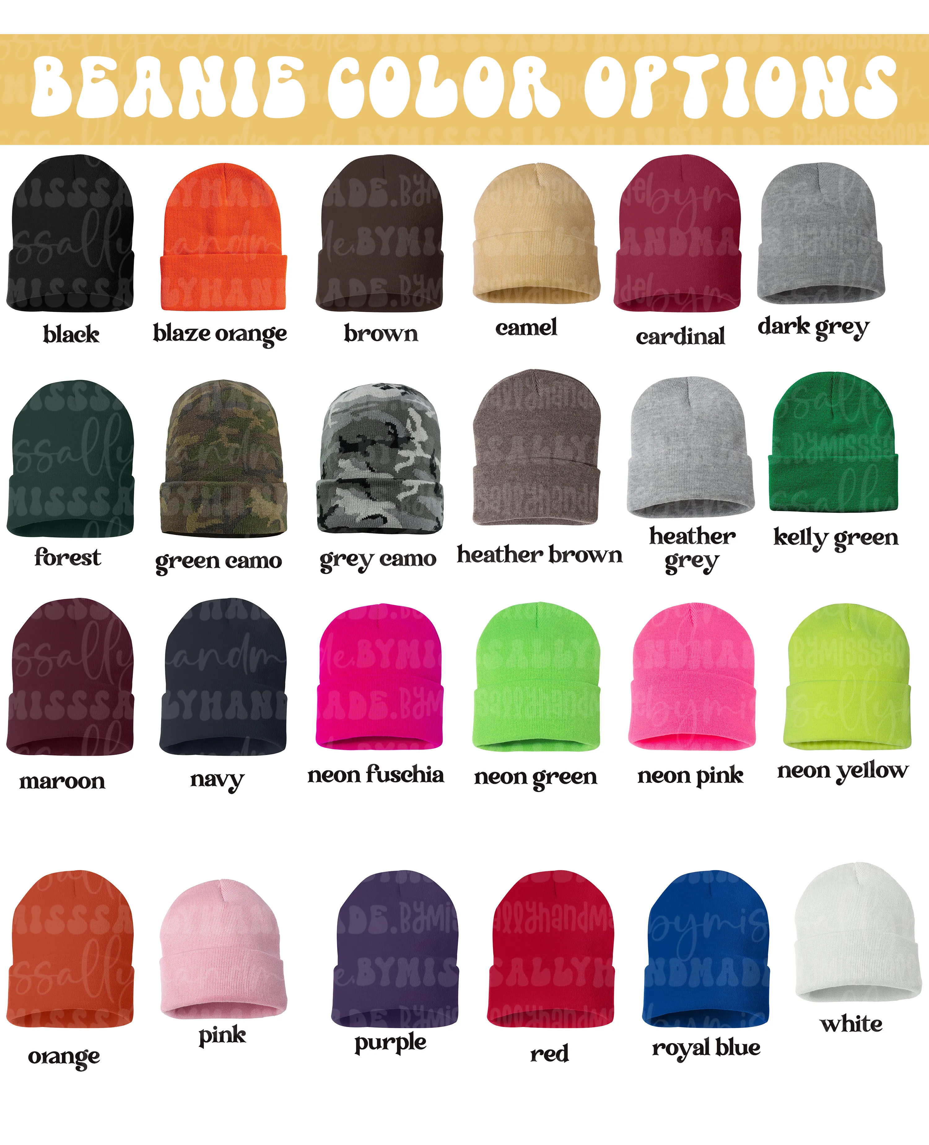 Personalized Embroidered Beanie