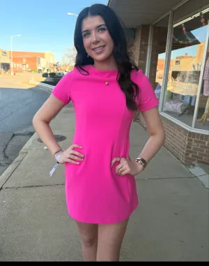 Piper Pink Fit and Flare Dress