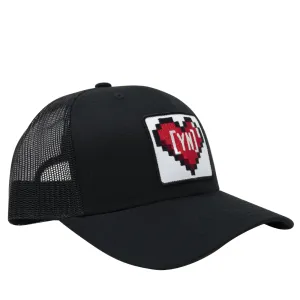 Pixel Heart Trucker Hat - Snapback