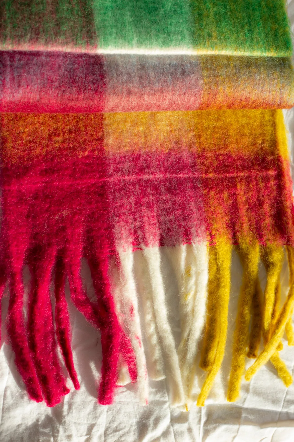 Plaid Warm Wrap Scarf