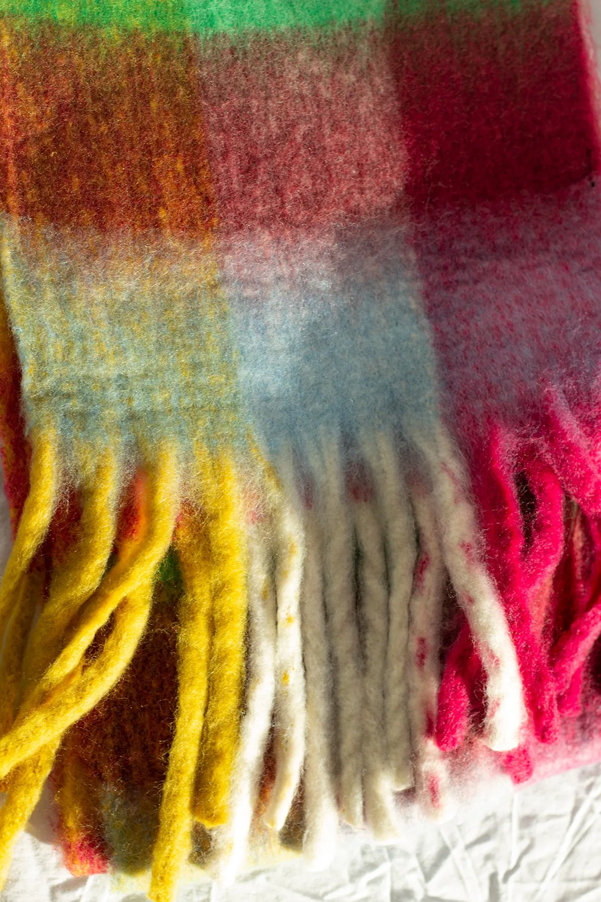 Plaid Warm Wrap Scarf