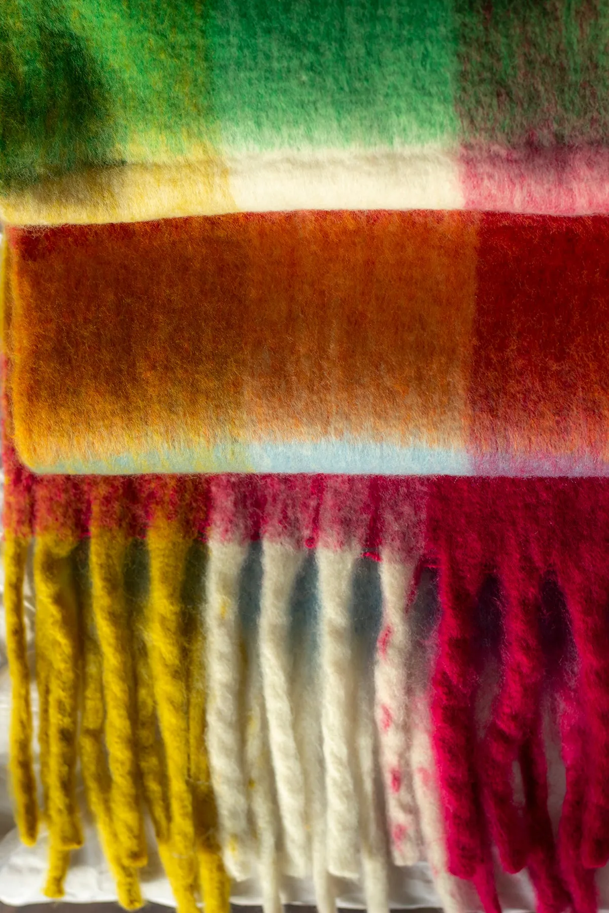 Plaid Warm Wrap Scarf