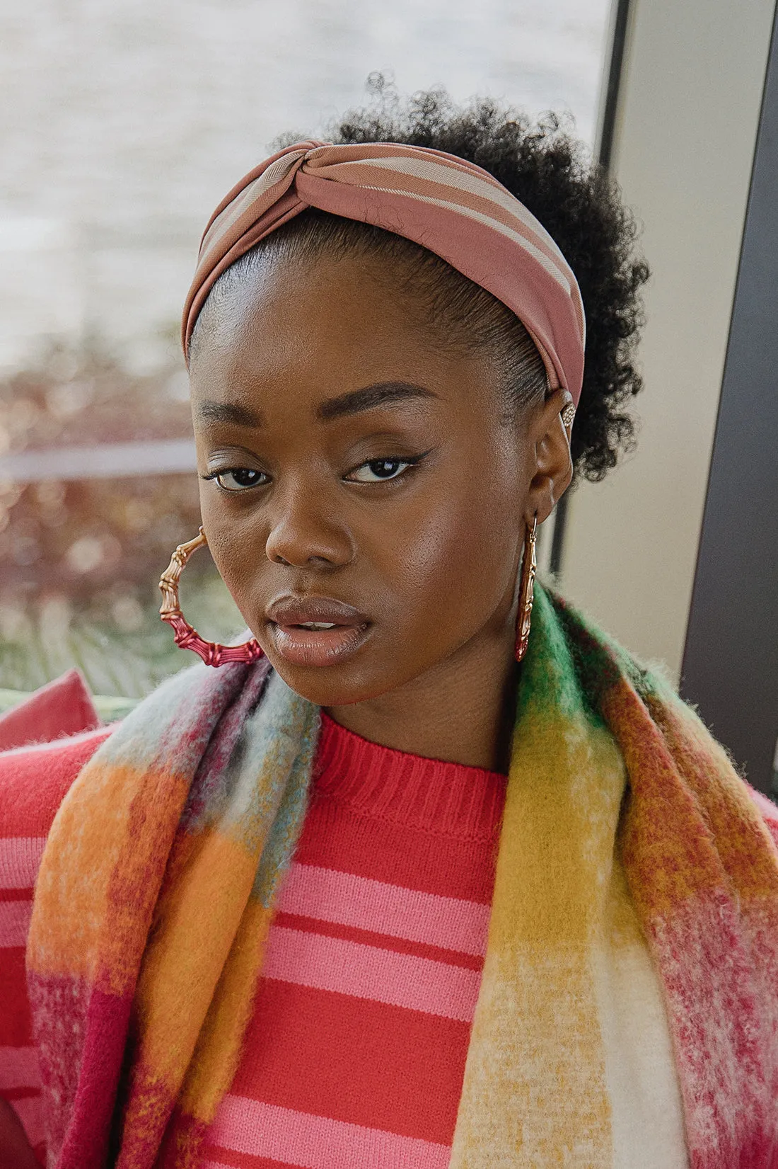 Plaid Warm Wrap Scarf