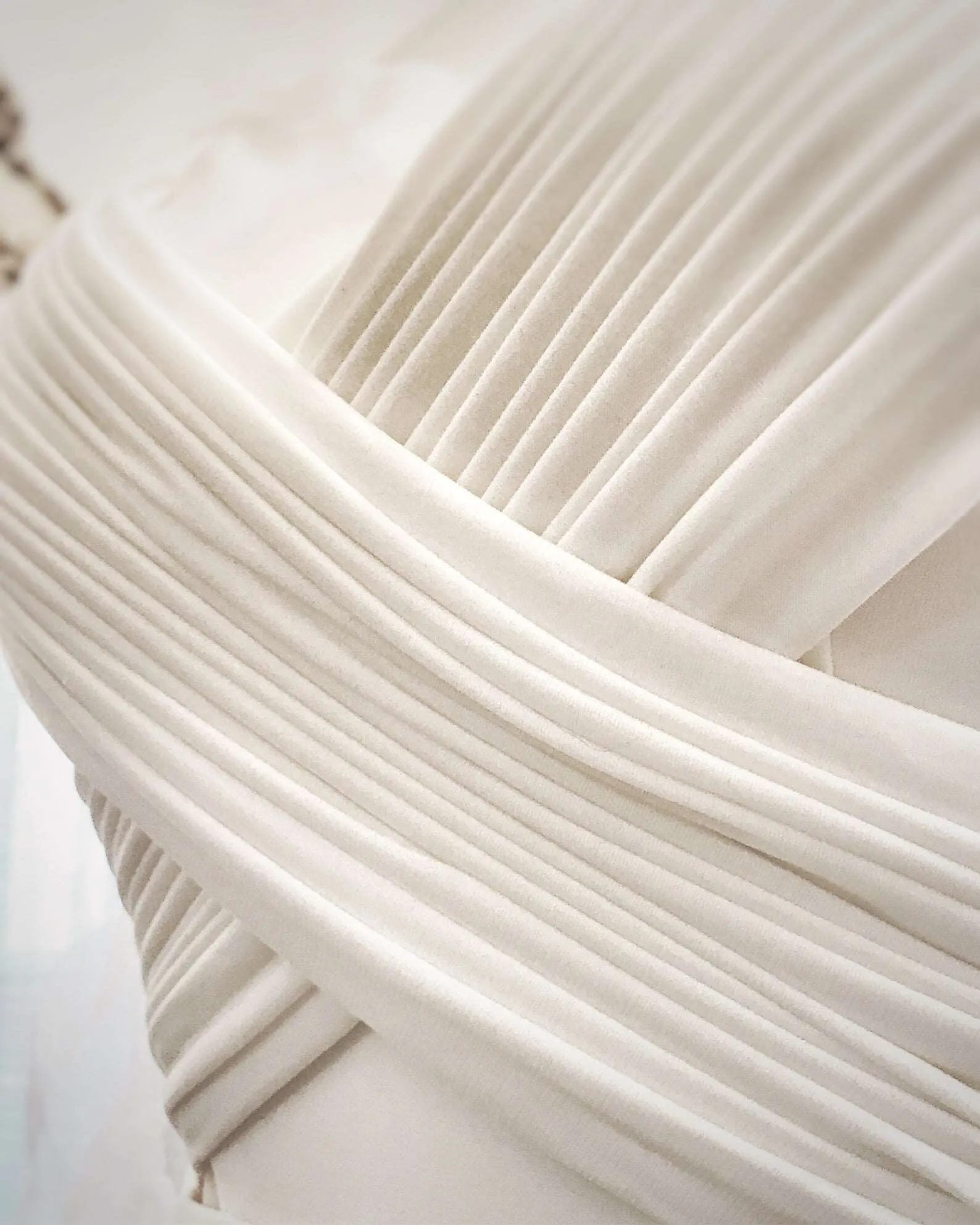 Pleated Bodice with Cut Outs Fit & Flare Wedding Dress Jennifer