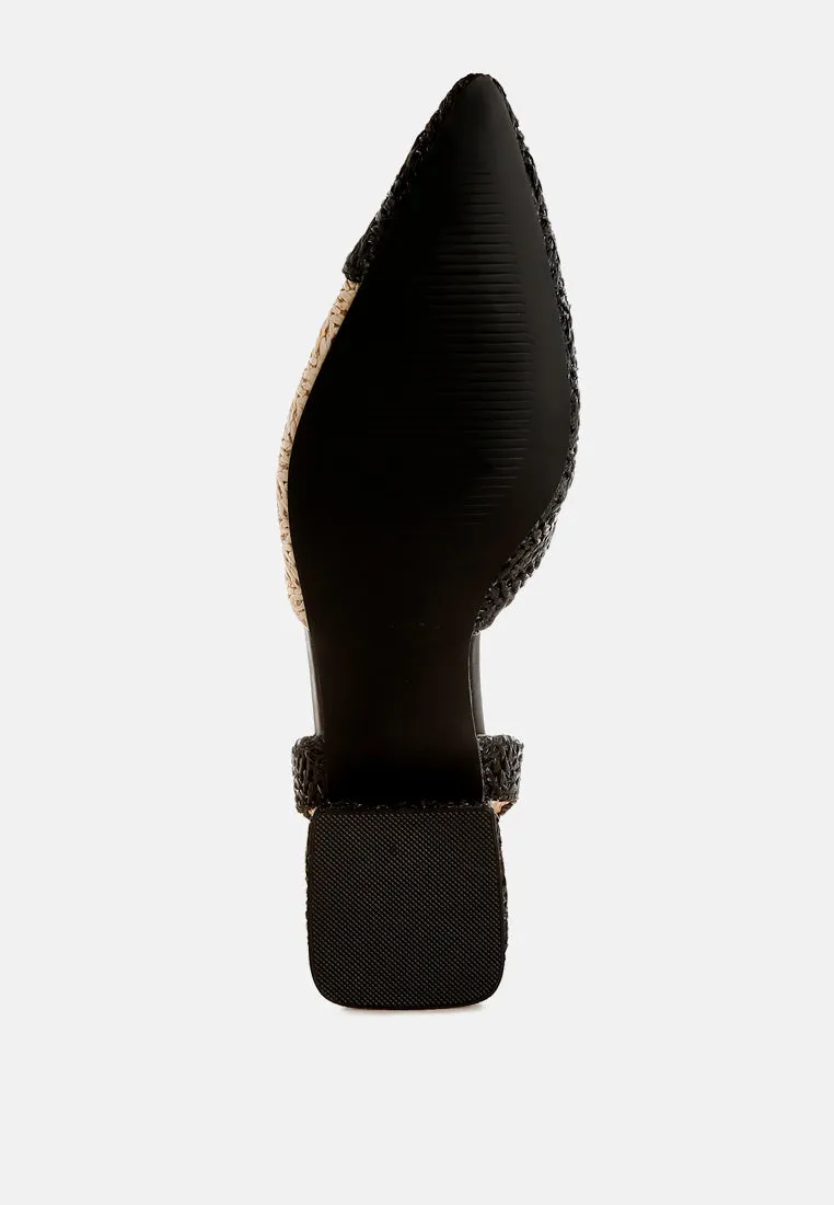 Pointy Toe Slingback Sandals By RUW