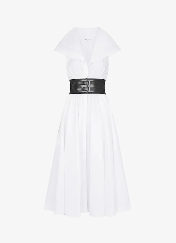 Poplin Flare Dress