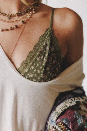 Prairie Belle Bralette - Olive