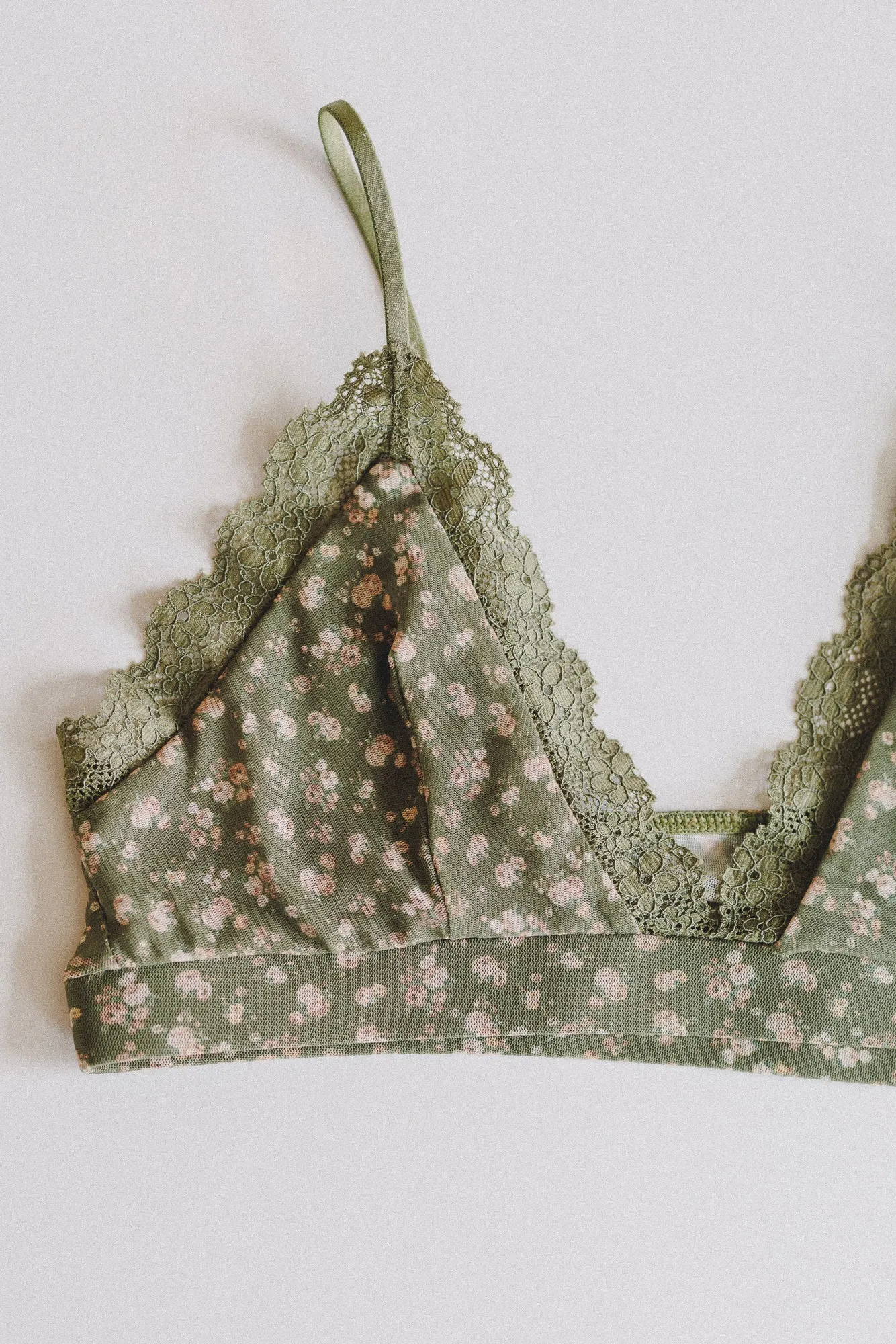 Prairie Belle Bralette - Olive