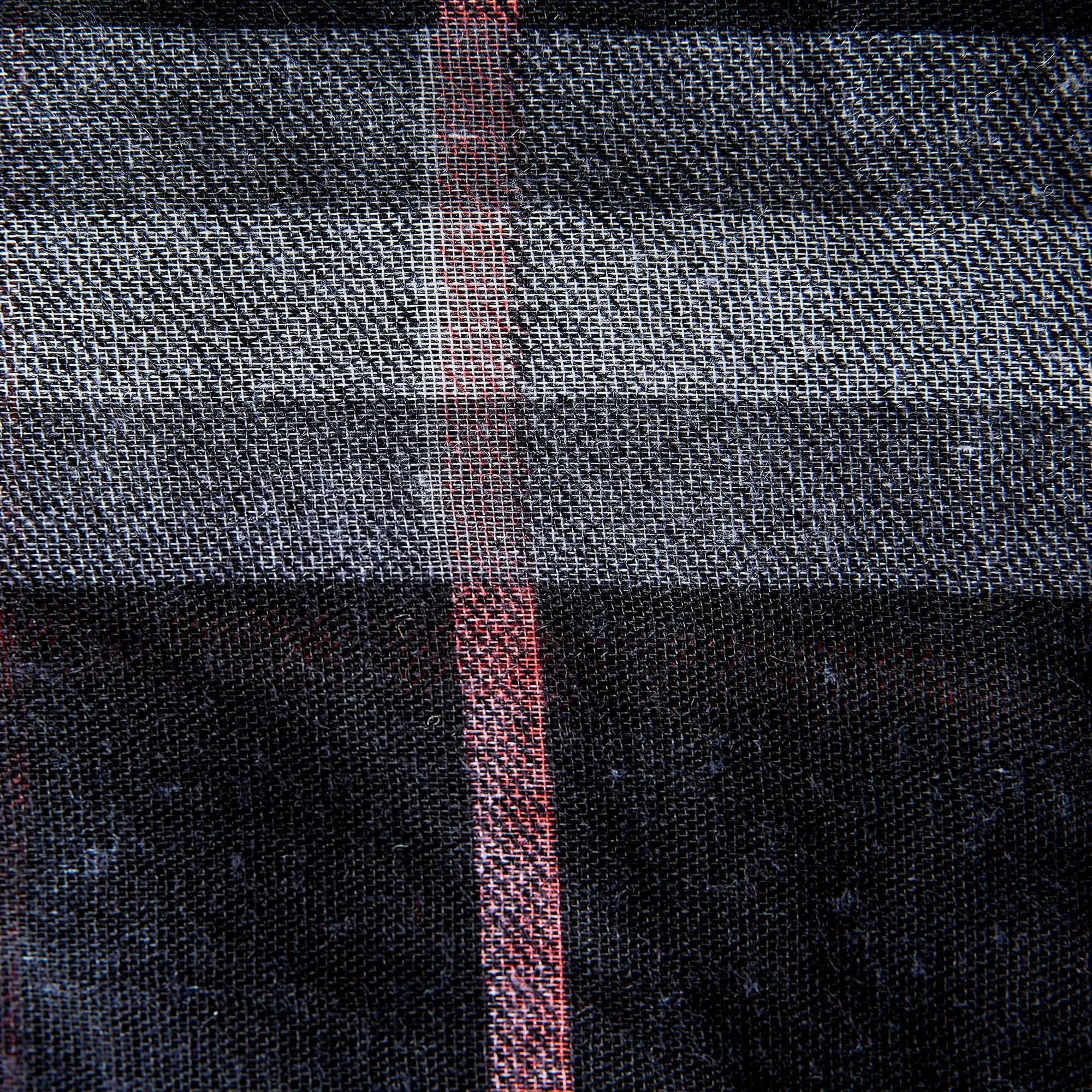 Preppy Lightweight Plaid Scarf - Black