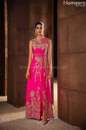 Pretty Pink Long Kurti Design for Wedding Party #PN826