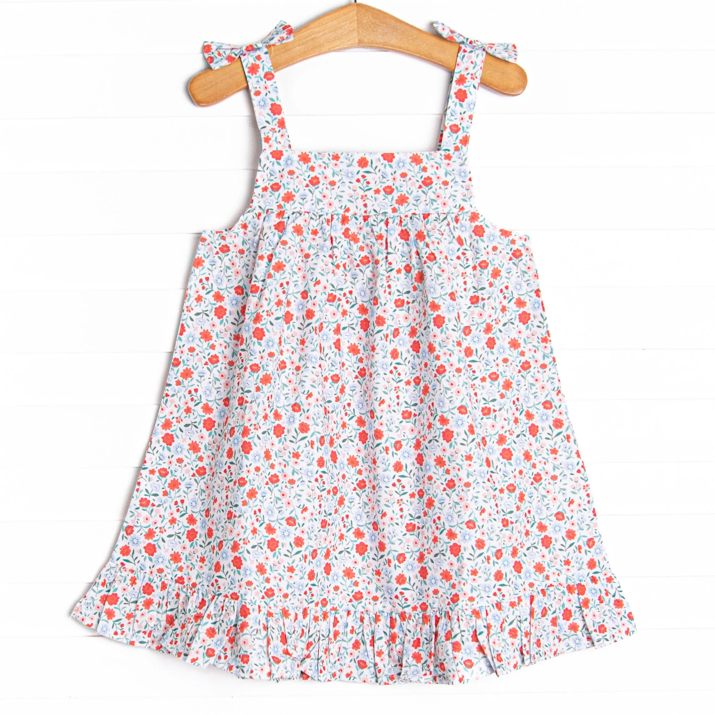 Primary Petals Dress, Red
