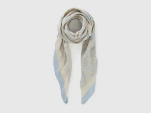 Printed Viscose Blend Scarf