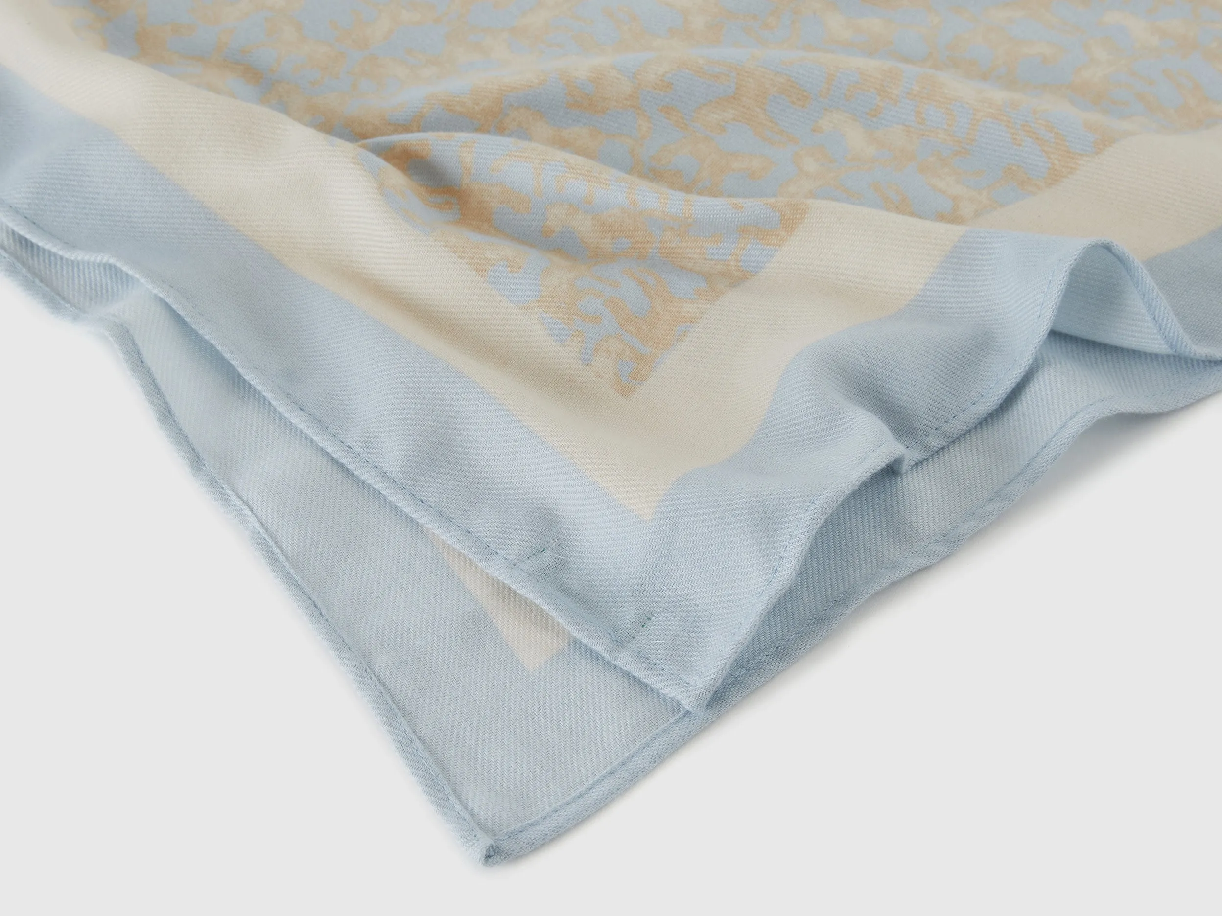 Printed Viscose Blend Scarf