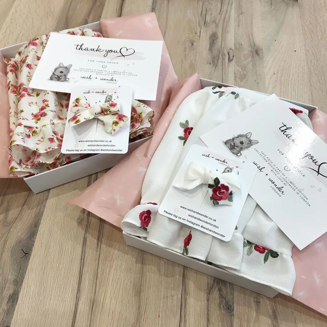 "Eliana" Embroidered Floral Dress