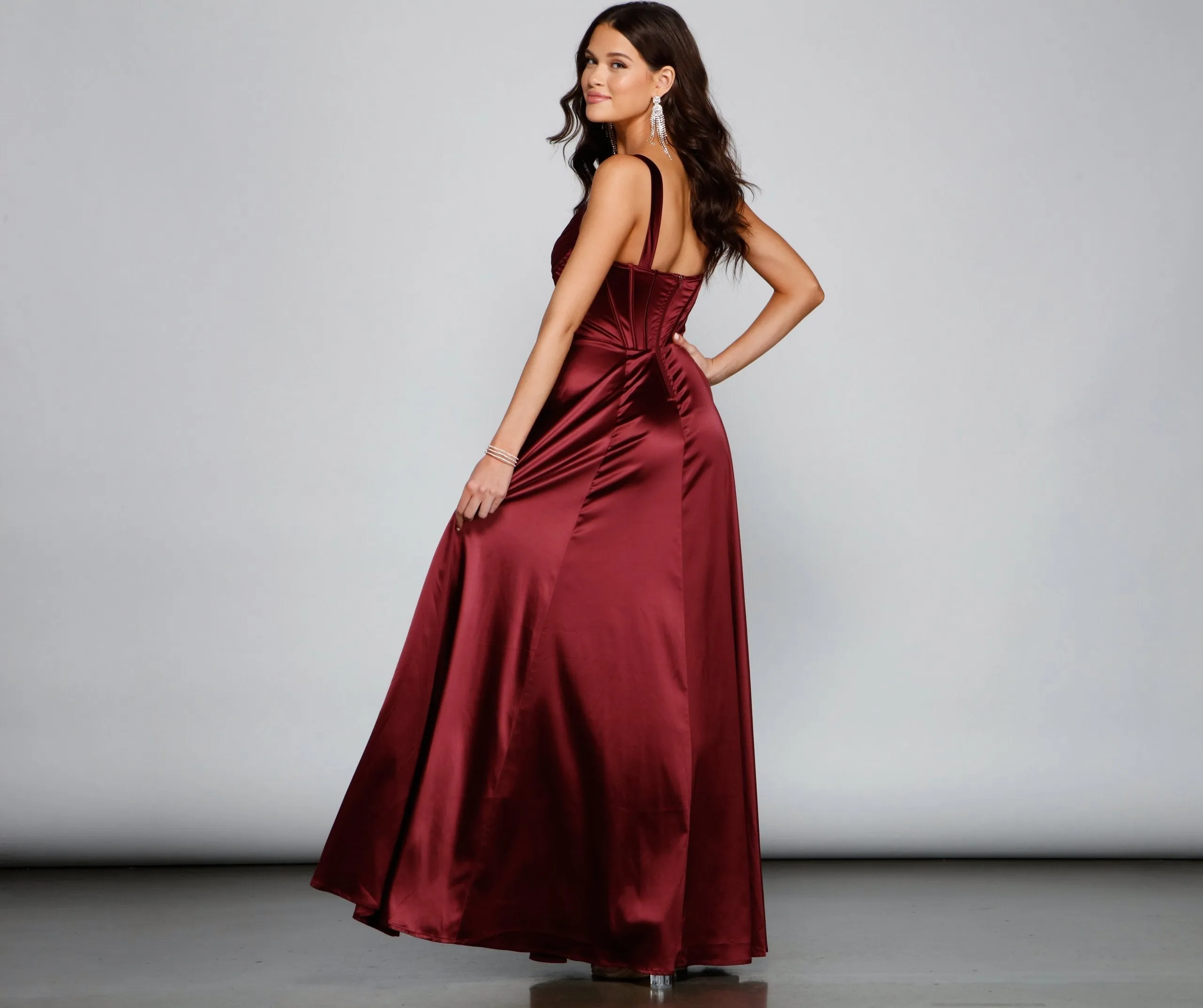 Rae Formal Stylish Corset A-Line Dress