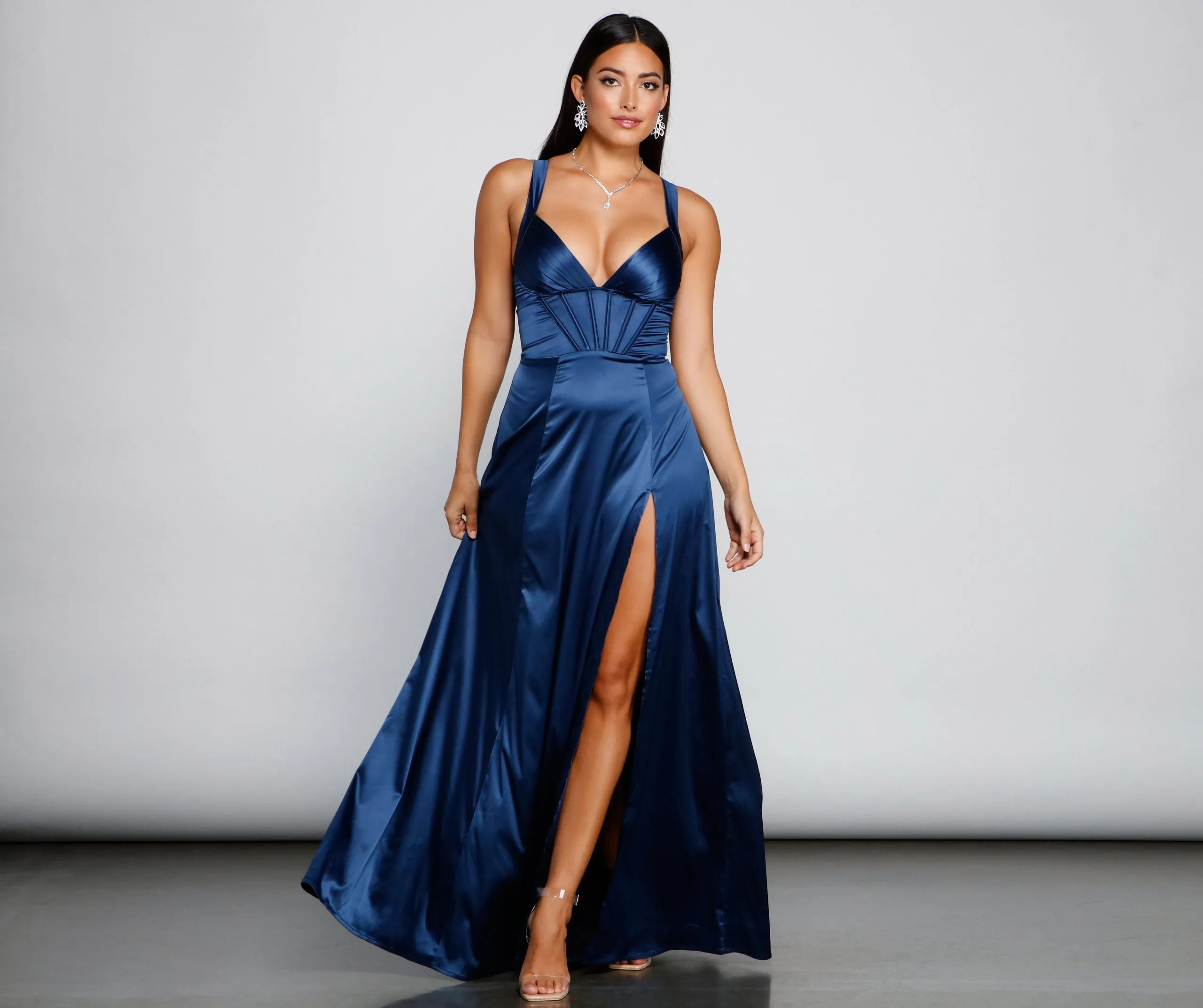 Rae Formal Stylish Corset A-Line Dress