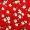 Red Floral Print Pleat Dress