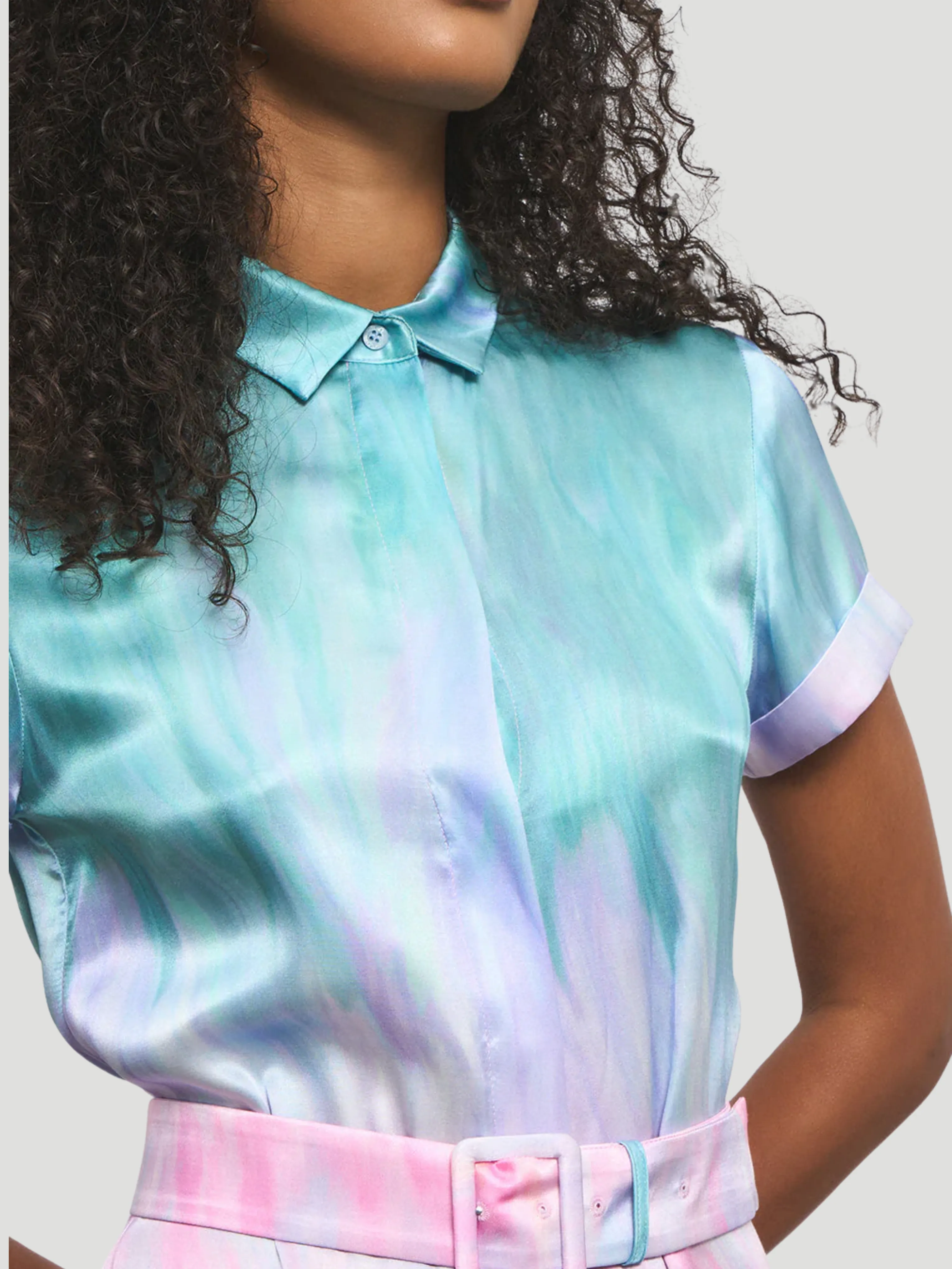 Redonna Ombre Satin Maxi Dress