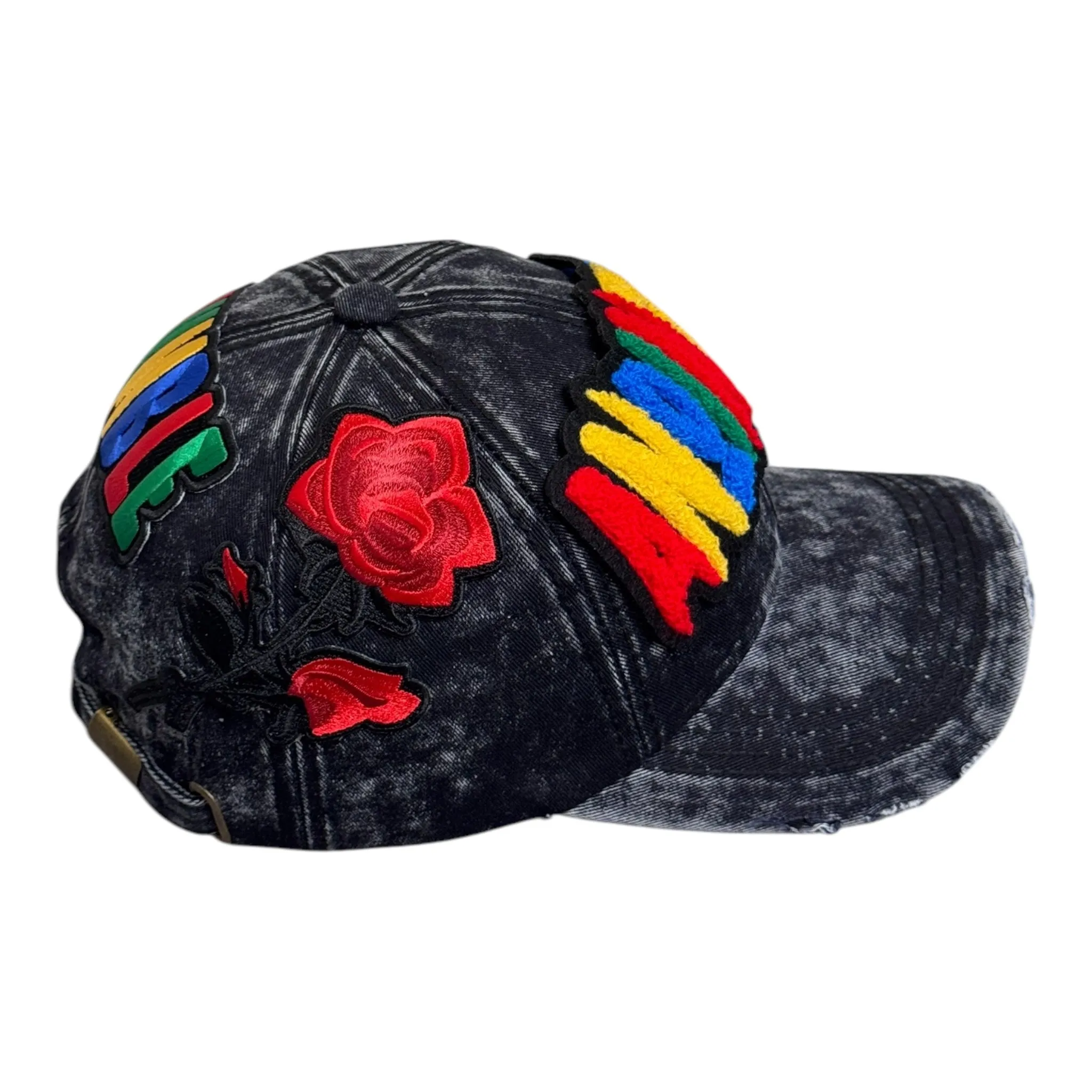 Remixed Anointed Baseball Cap Denim Multi Stylish Hat