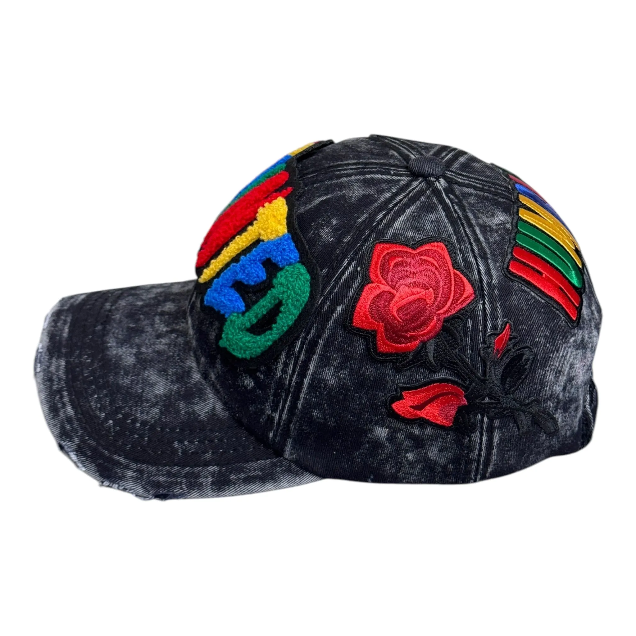 Remixed Anointed Baseball Cap Denim Multi Stylish Hat