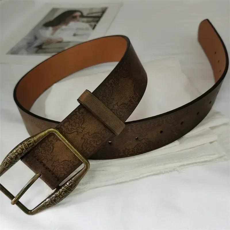 Retro Y2K Designer Buckle Pin Waist Belt
