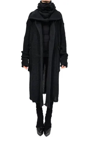 Reversible Scarf to Hood Cardigan
