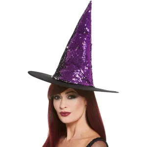 Reversible Sequin Witch Hat