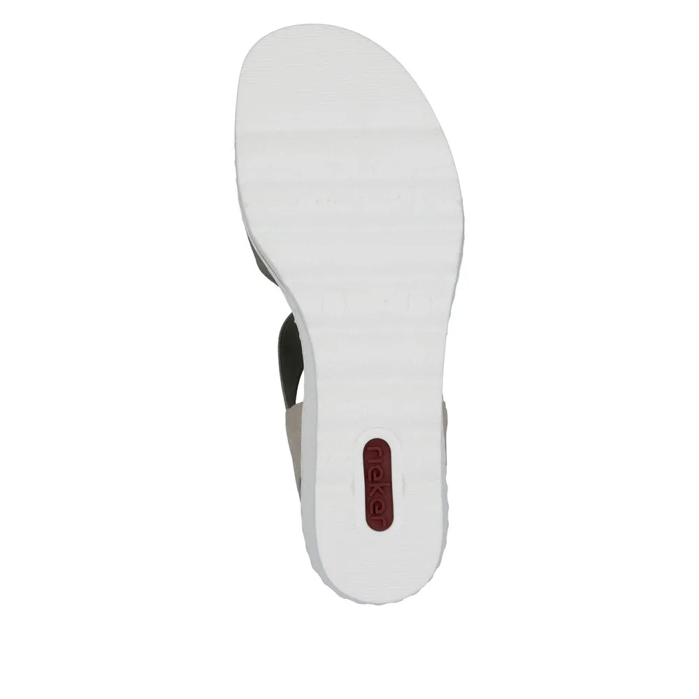 Rieker - 67498-52 - Schif/Lightgold/Amaretto/Ginger - Sandals