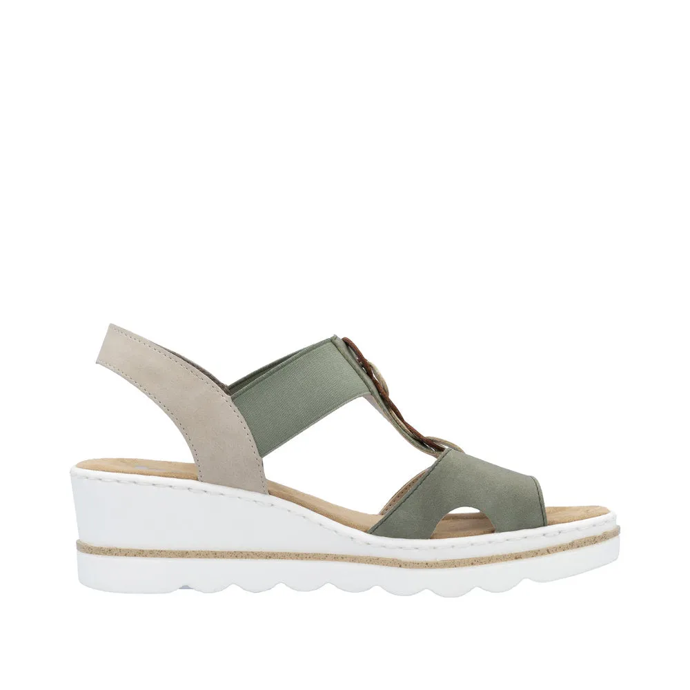 Rieker - 67498-52 - Schif/Lightgold/Amaretto/Ginger - Sandals