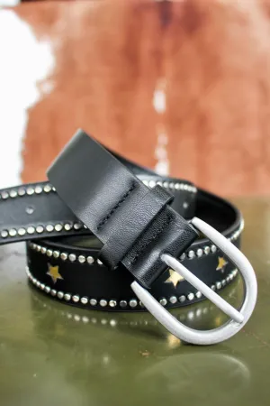 Rodeo Star Studded Belt • Black - FINAL SALE