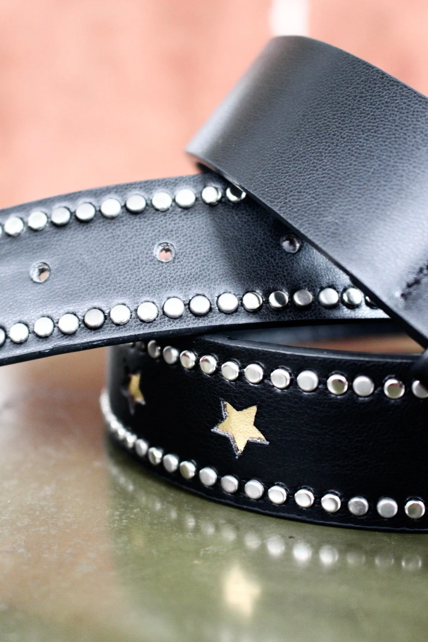 Rodeo Star Studded Belt • Black - FINAL SALE