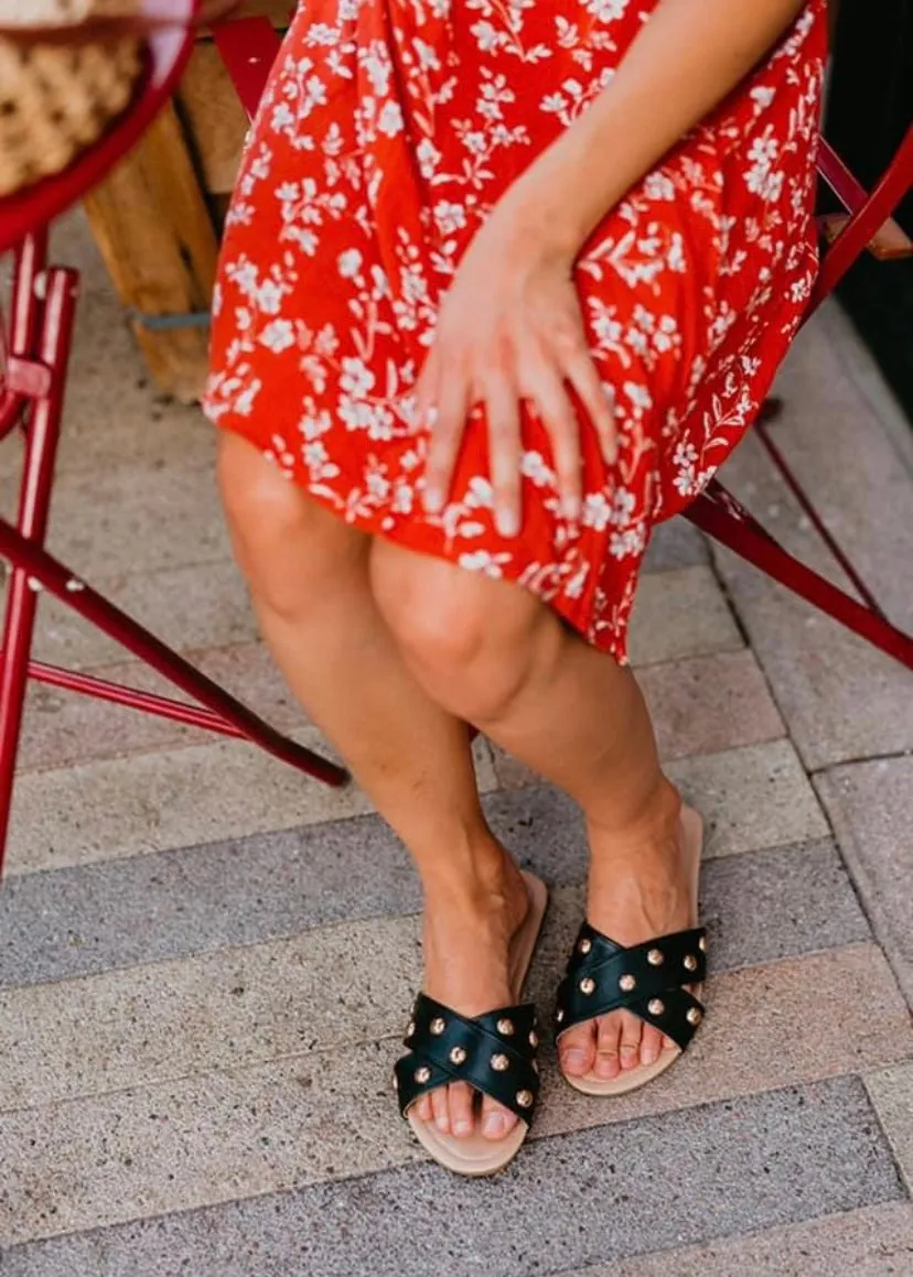 Rollasole Studded Sandal