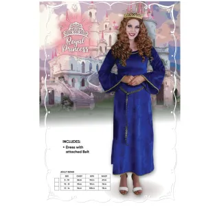 Royal Blue Medieval Princess Costume