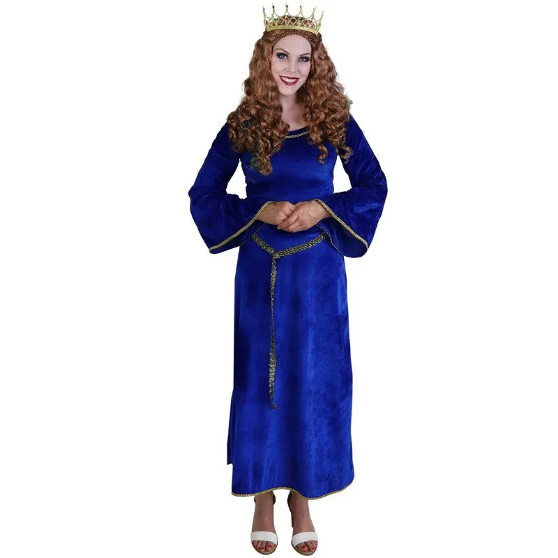 Royal Blue Medieval Princess Costume