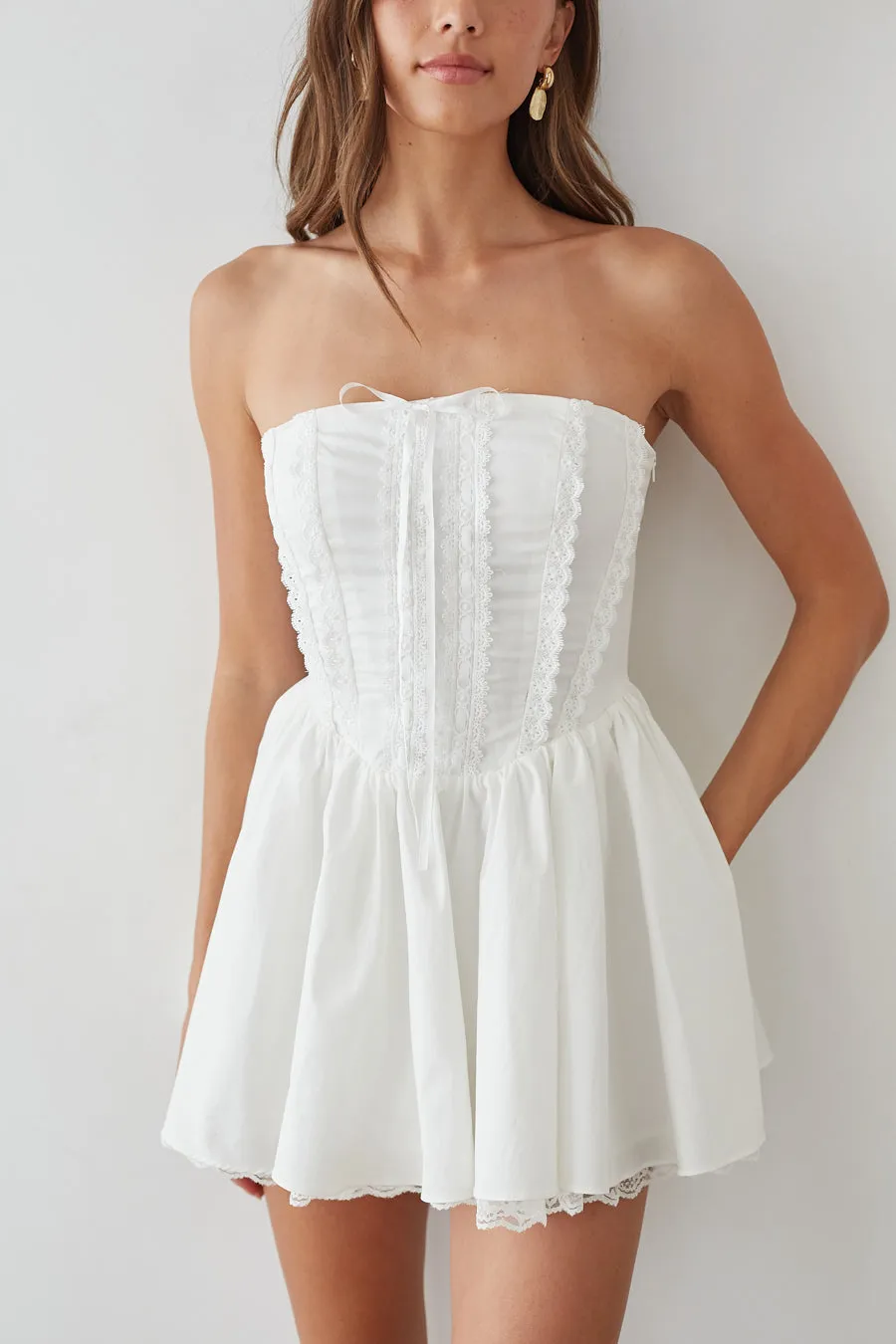 Sabrina Strapless Coquette Corset Mini Dress