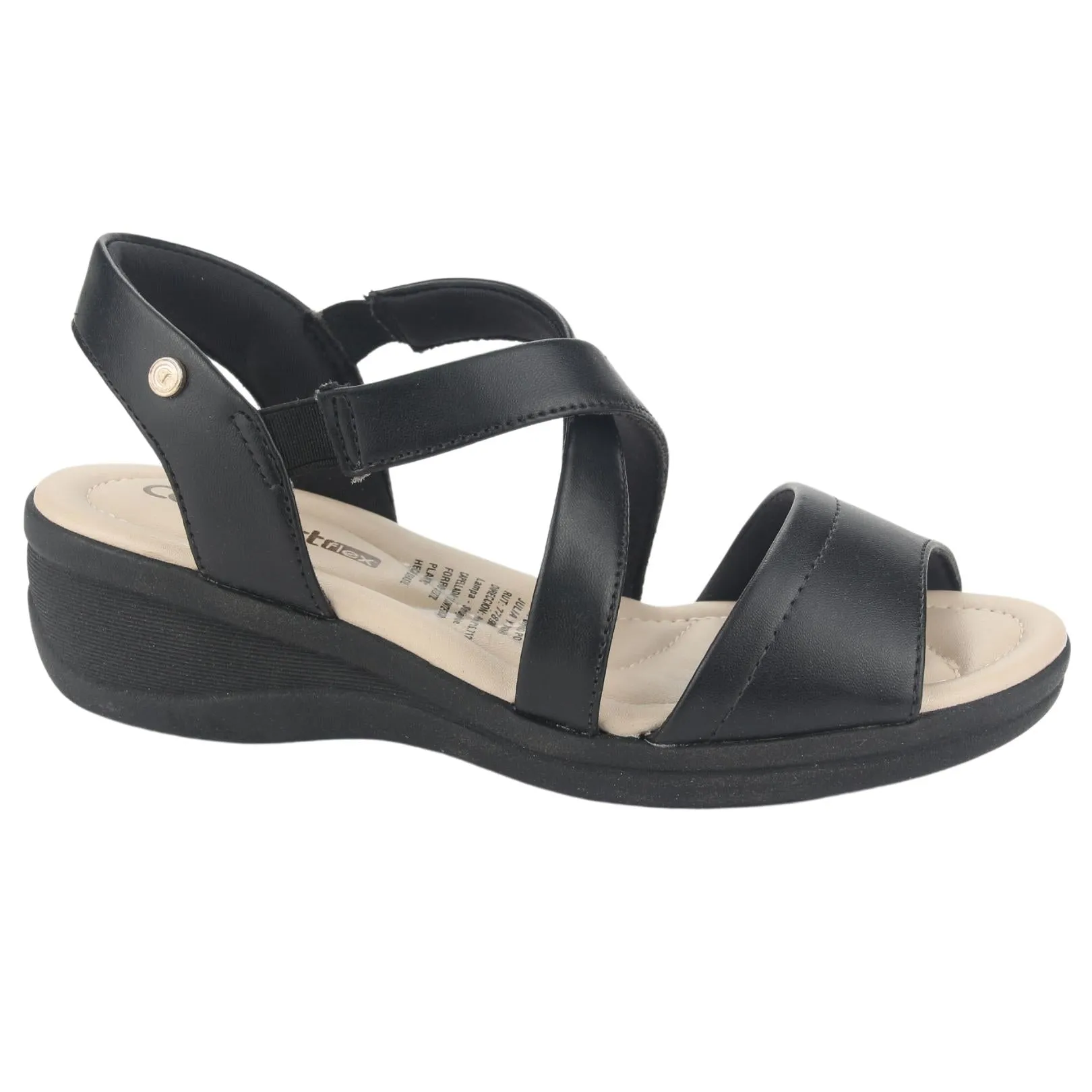 Sandalia Comfortflex Mujer 2388404 Negro Casual