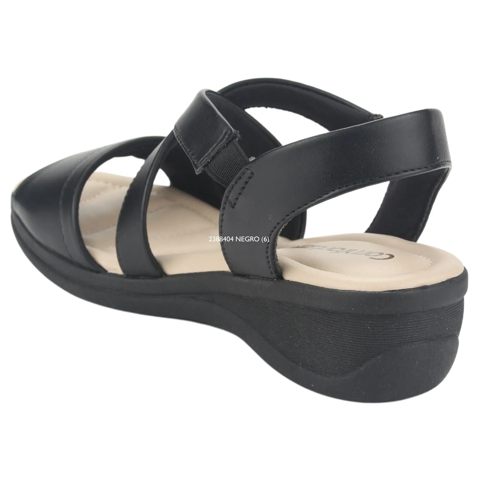 Sandalia Comfortflex Mujer 2388404 Negro Casual